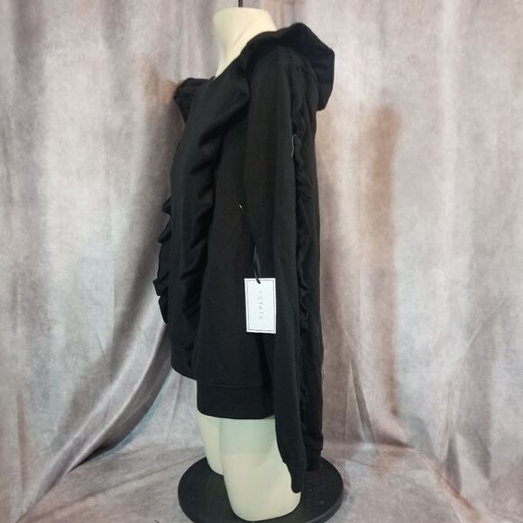 1.State Black Ruffled Top Size Medium - Picture 4 of 6